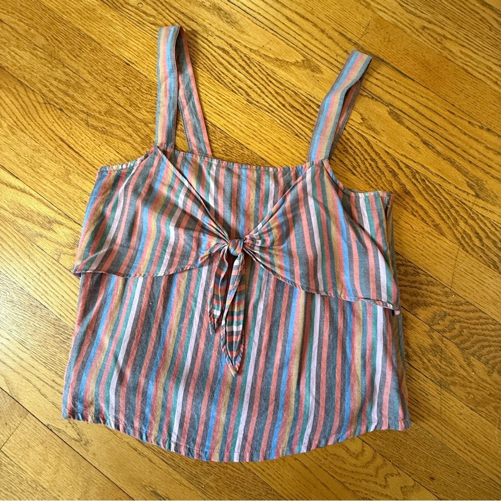 Madewell Tie Front Tank Top